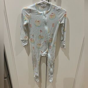 Angel dear pancake Baby Blue Printed Kids One Piece 6-12m